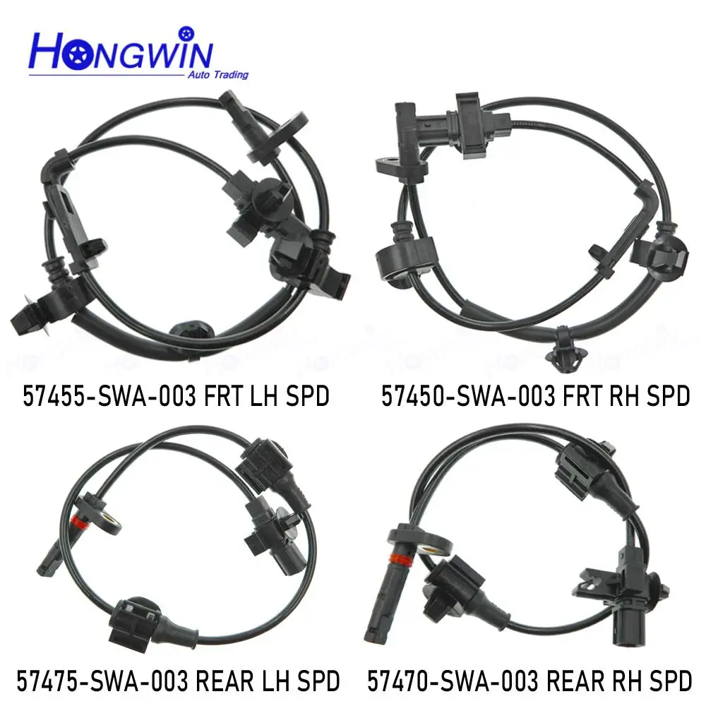 

1/2/4PCS ABS Wheel Speed Sensor Front Rear For Honda CRV 2007-2011 57455-SWA-003 57450-SWA-003 57475-SWA-003 57470SWA003