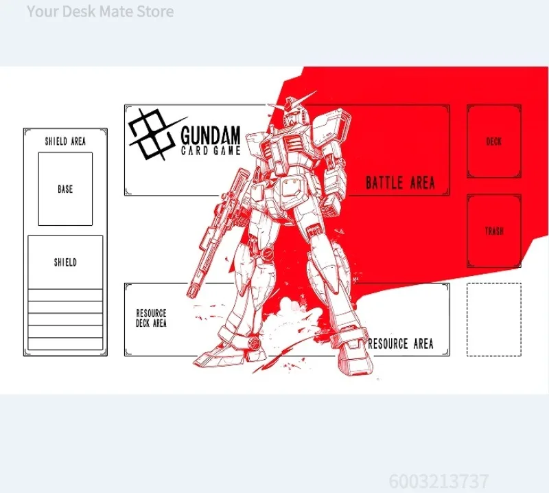 Gundan Play Mat Homemade Mobile Suit Gundam: The Witch From Mercury Rubber Non-Slip Battle Card Mat