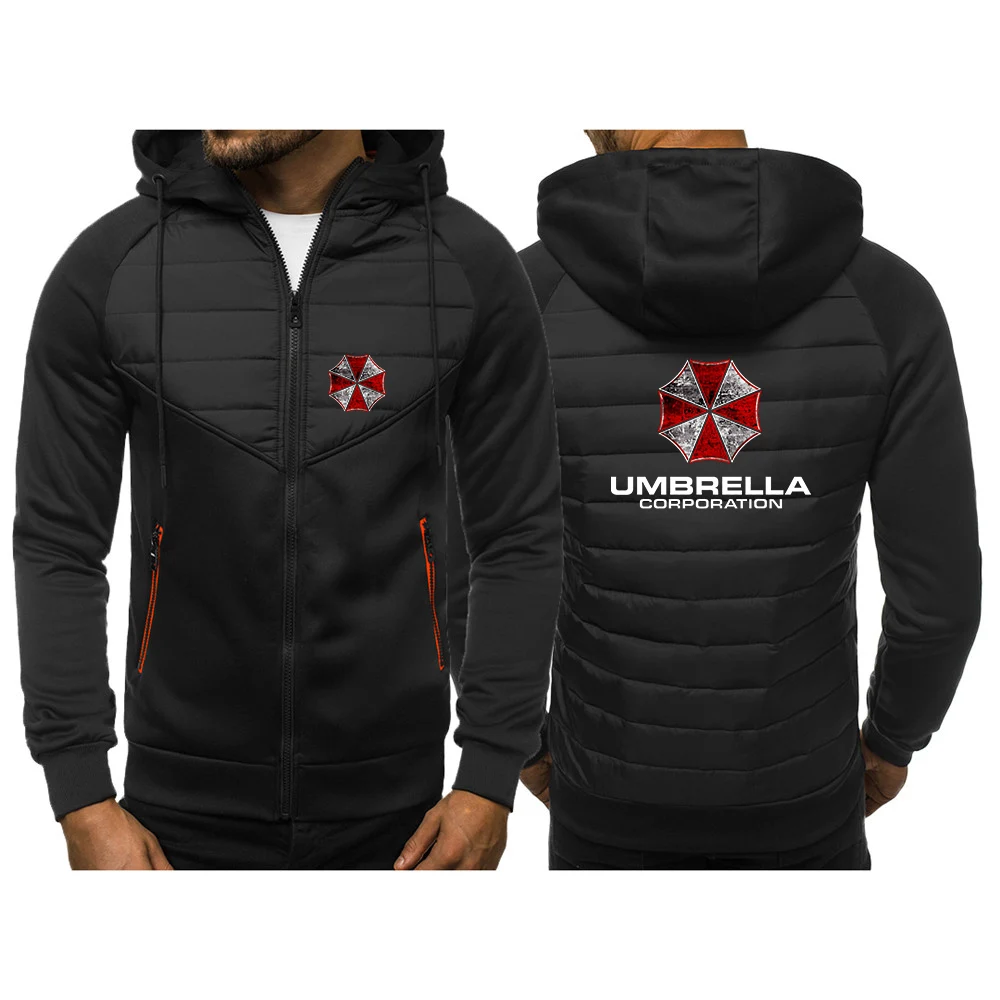 2025 Spring And Autumn Man's Flesh Sweatshirt Coat Jacket Umbrella Corporation Graphic Logo Print Loose Comfortable Hoodies
