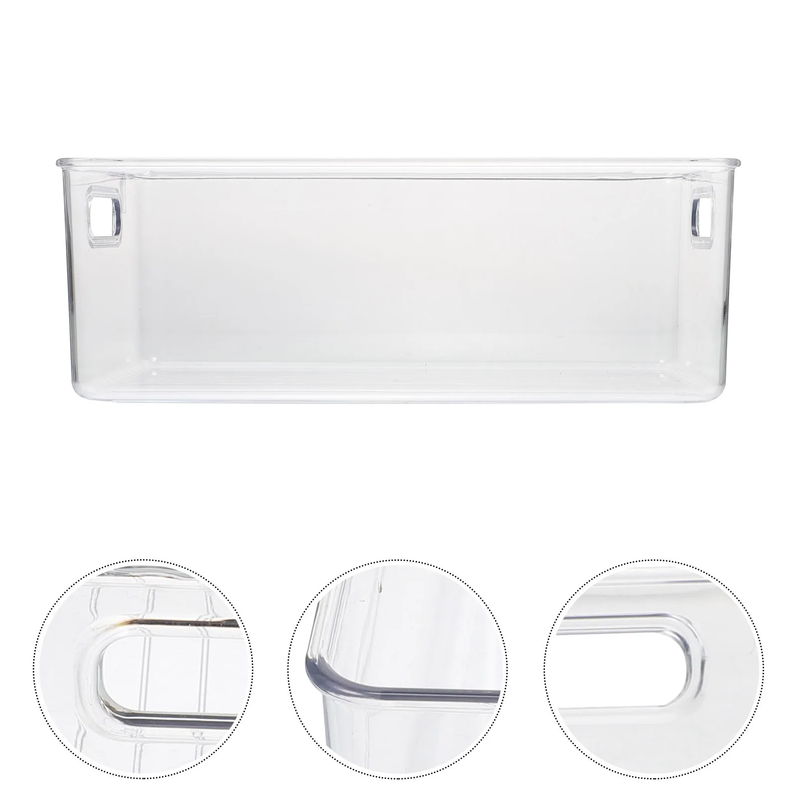 

Transparent Plastic Storage Box Stylish Desktop Organizer for Home Cosmetics Clothes Sundry Organizing Plastic Box