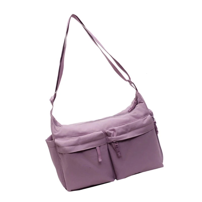 Stylish Crossbody Bag for Men and Women Large Capacity Nylon Travel Pouches E74B image 3