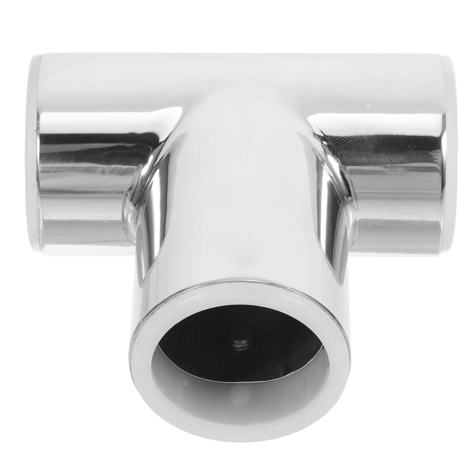 

Heavy Duty Stainless Steel Pipe Connector Tee for Bathroom Glass Door Tube Corner Connector Shower Railings Tee Pipe Fitting