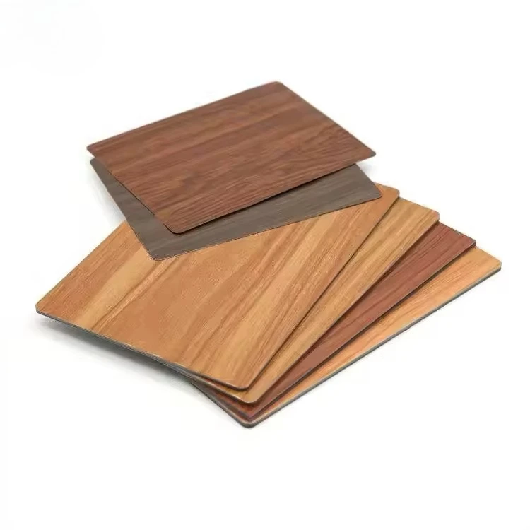 Any Size Custom Wood Aluminum Composite Panel A2 Fireproof Waterproof Moisture Proof Wear Resistant Easy Install Wall Decor