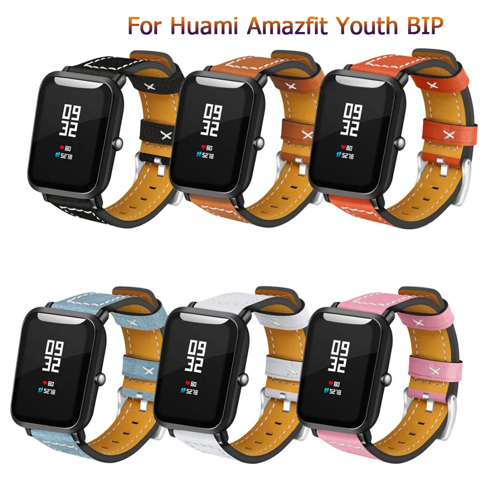 

Genuine luxury Leather for Huami Amazfit Bip BIT Lite Youth / Amazfit GTS / Amazfit GTR 42mm Watch Bands straps fitness bracelet