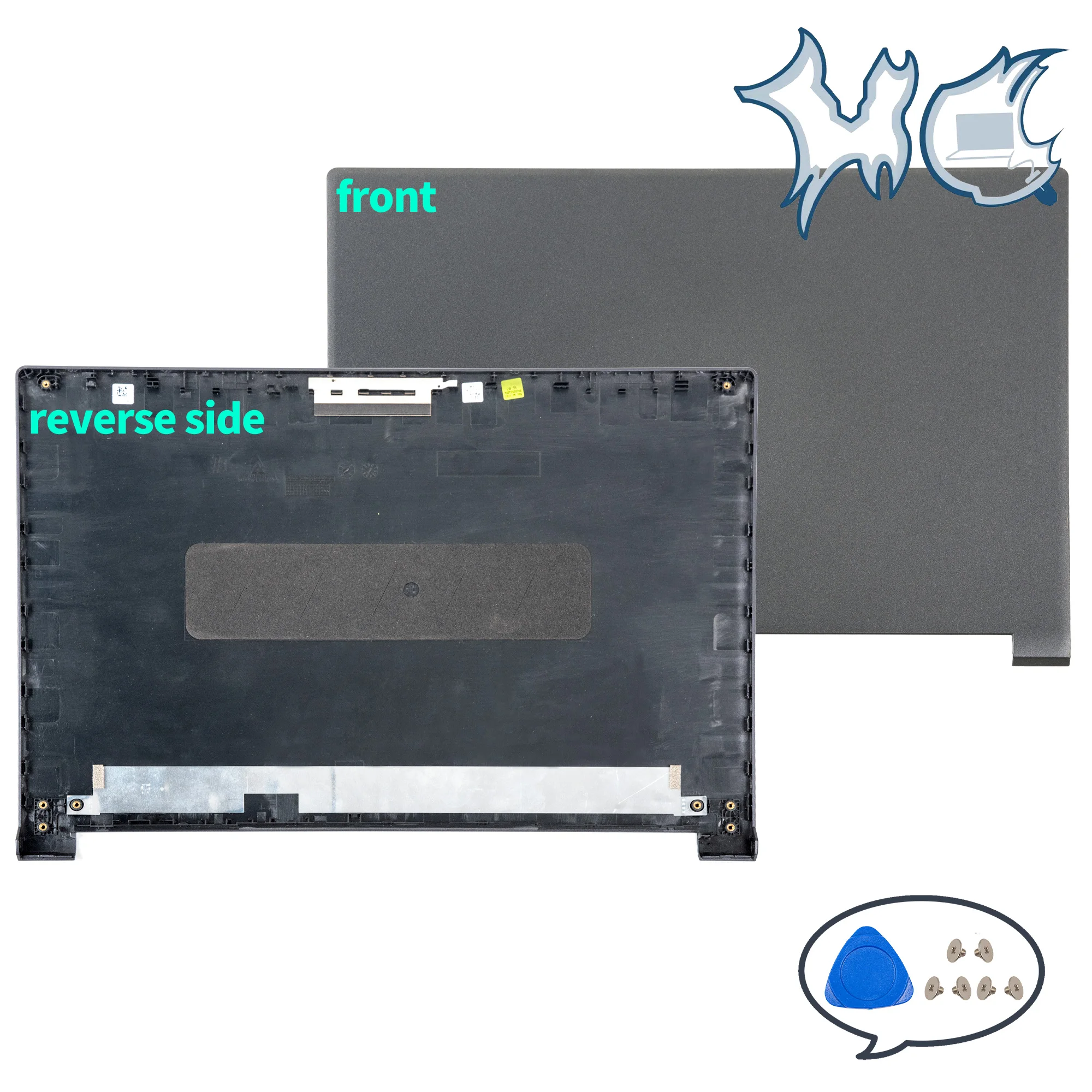 Imagem -02 - Plástico para pc para Acer Aspire A71575g A71541g N19c5 Cinza Lcd Capa Traseira Apoio para as Mãos Superior Portátil Habitação Case Substituição Peças de