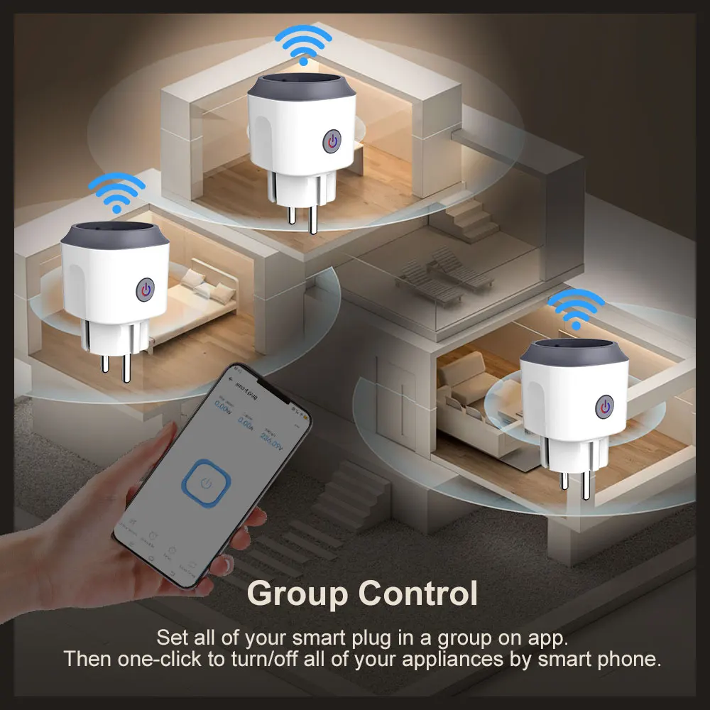 eWelink WiFi Smart Plug 16A/20A EU Smart Socket With Power Monitor Timing Suppor