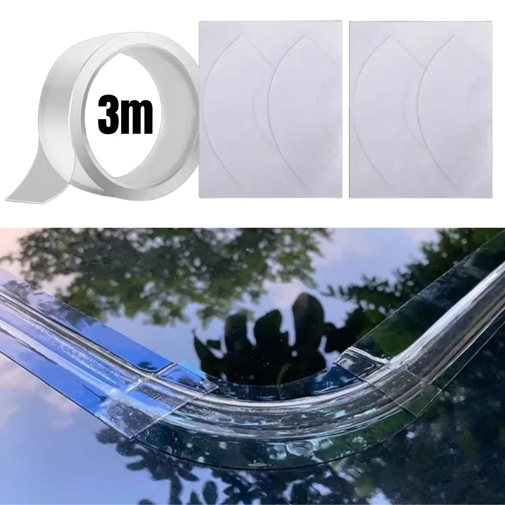 Car Exterior Accessories 1Roll Car Sunroof Edge Seal Strips Noise Insulation High Temperature Resistant Sealing Strip Stickers