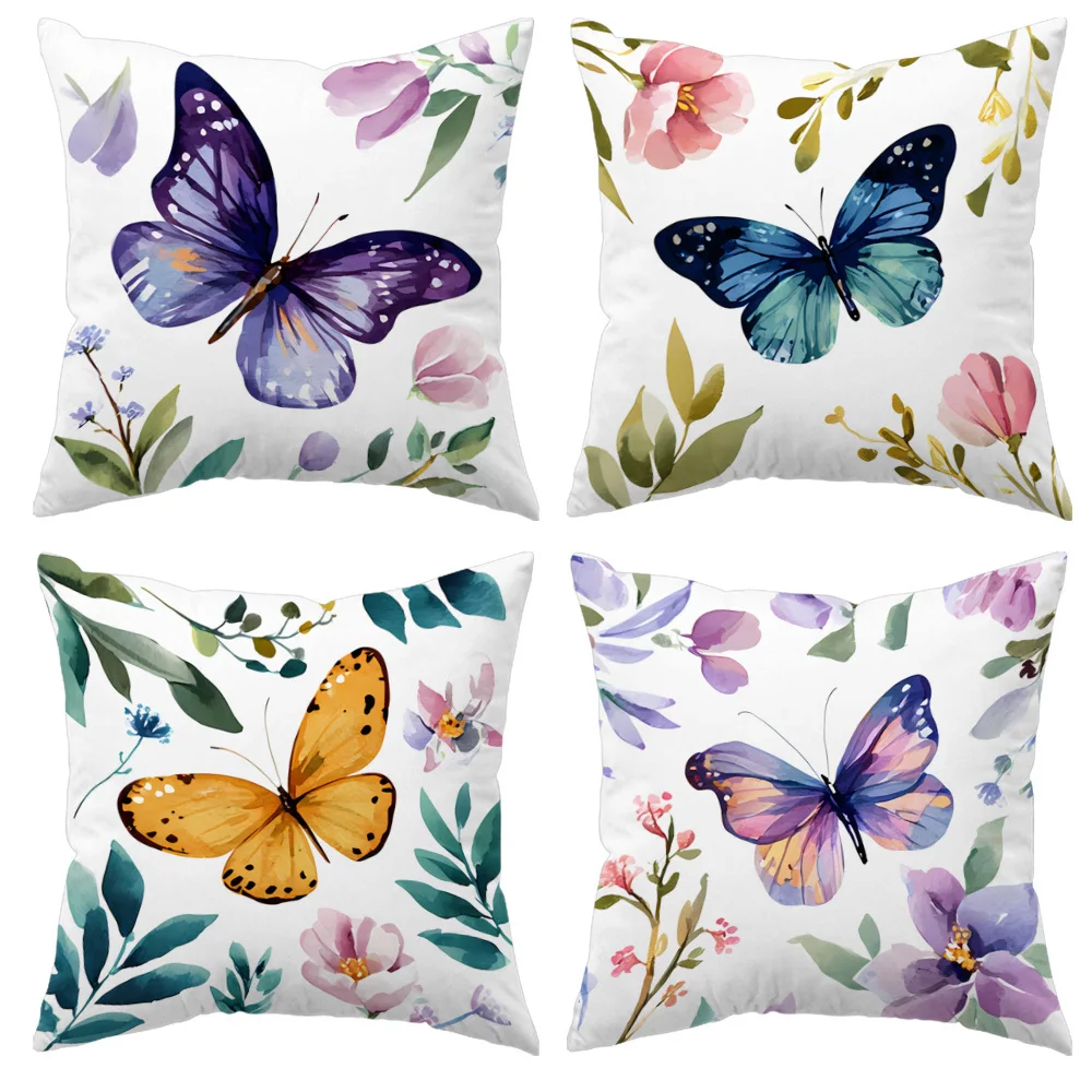 4 Piece Pillow Covers Set Home Decor Perfect For Adding A Vibrant Touch To Your Sofa Bed Or Living Room Space