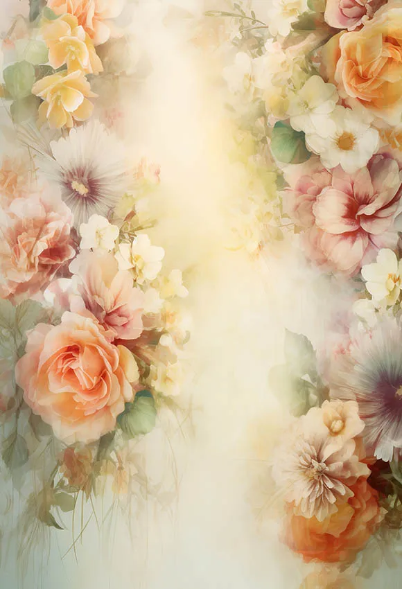 Mehofond Photography Background Painting Flowers Texture Adult Birthday Wedding Maternity Portrait Decor Backdrop Photo Studio