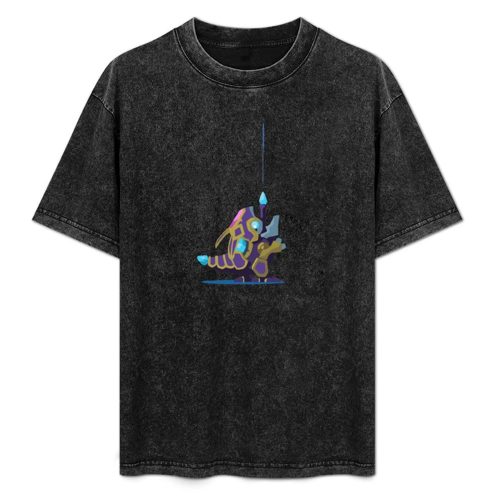 

Hextech Kogmaw T-Shirt Basic Solid Color Short Sleeve T-Shirt