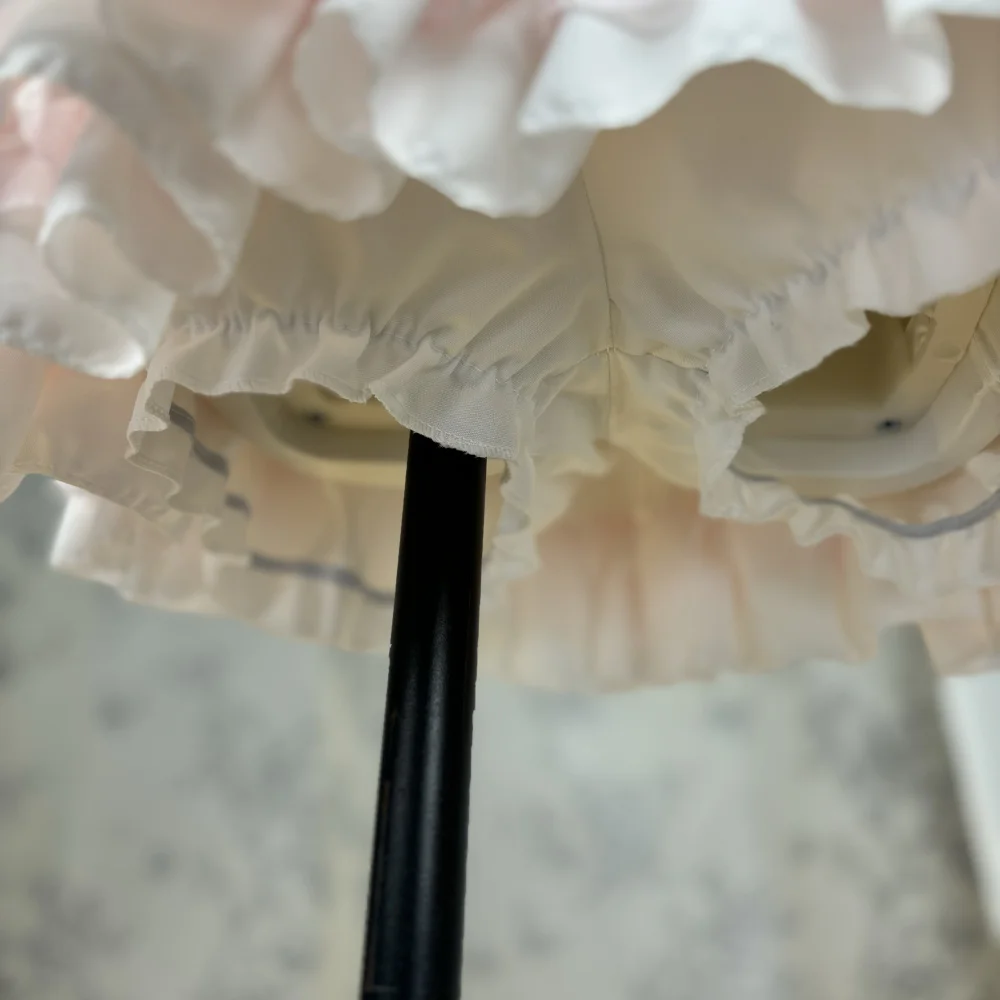 Patchwork Solid White Pink Woman Cute Ballet Sweet Cake Skirt Lace Y2k Mini Skater High Waisted Korean Fluffy Skirt Hot Girls