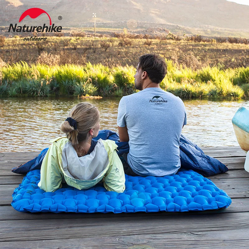 Imagem -06 - Naturehike-colchão de ar Inflável Ultraleve Camping Mat Cama de Dormir Nylon Dormir Pad