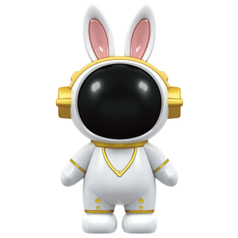 Space rabbit astronaut piggy bank, children boys and girls new cartoon piggy bank for desktop ornaments piggy bank.