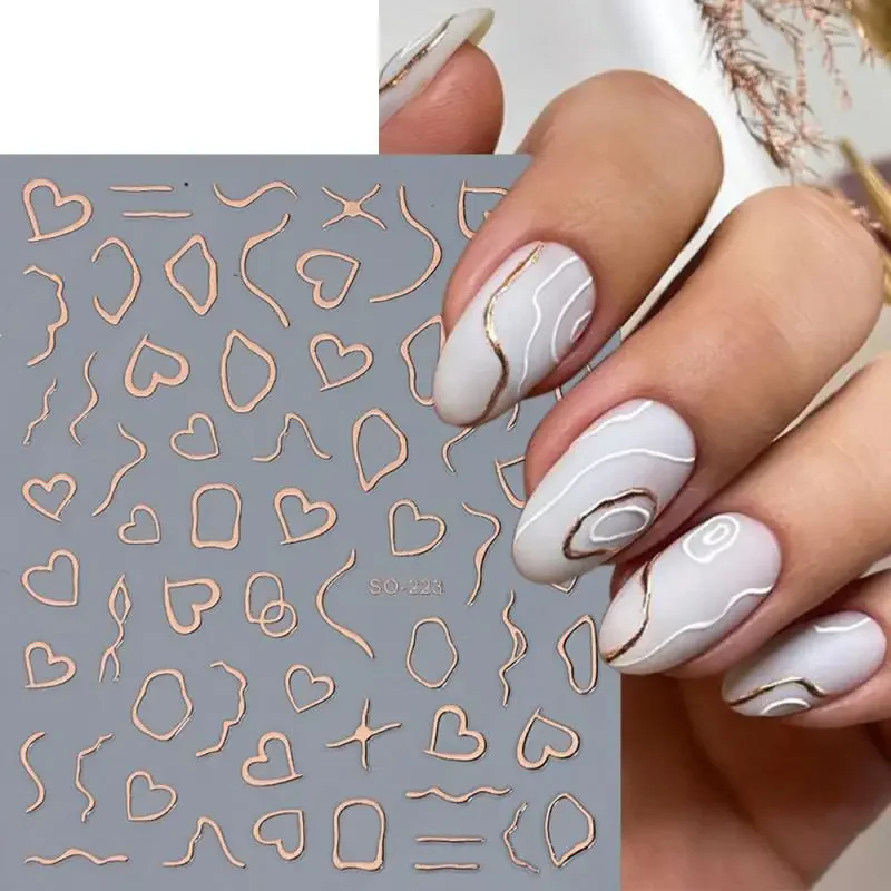 Nail Patch Three-dimensional Multi Purpose Nail Tool Nail Stickers Laser Beauty Nail Decoration Colorful Nail Art Embossed