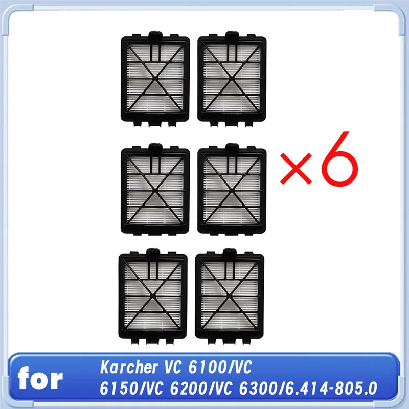 A006-Filter Uitlaatluchtfilter Voor Karcher VC 6100/VC 6150/VC 6200/VC 6300/6.414-805.0 Vacuümfilters Reiniging Attachment