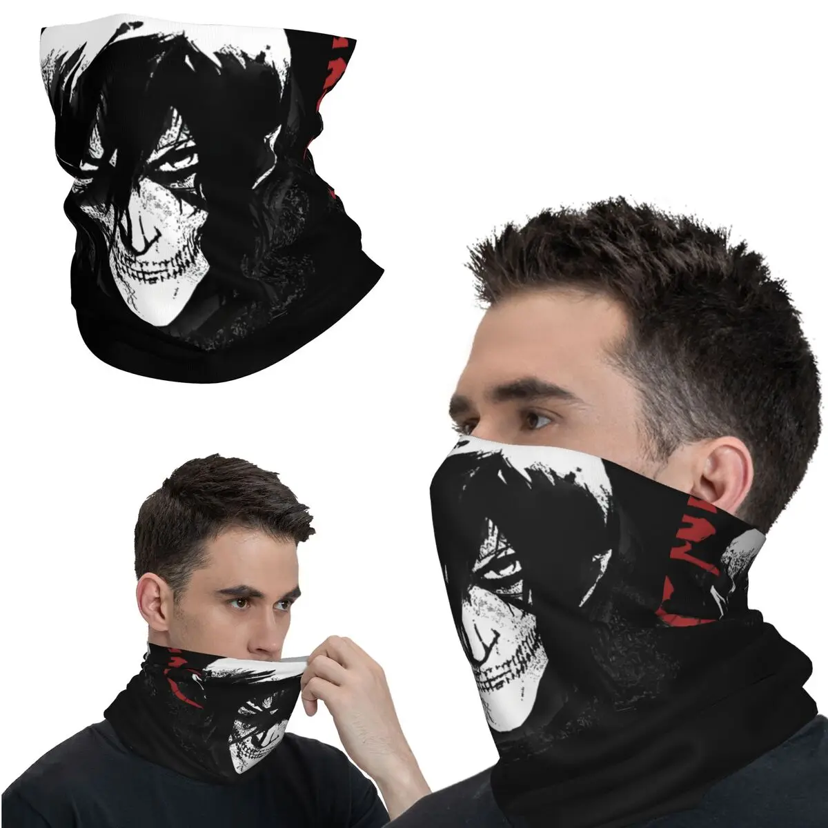 Titan Sticker A-Attack on Titan Bandana Neck Gaiter Printed Motorcycle Club Wrap Scarf Balaclava Riding Unisex Adult Winter