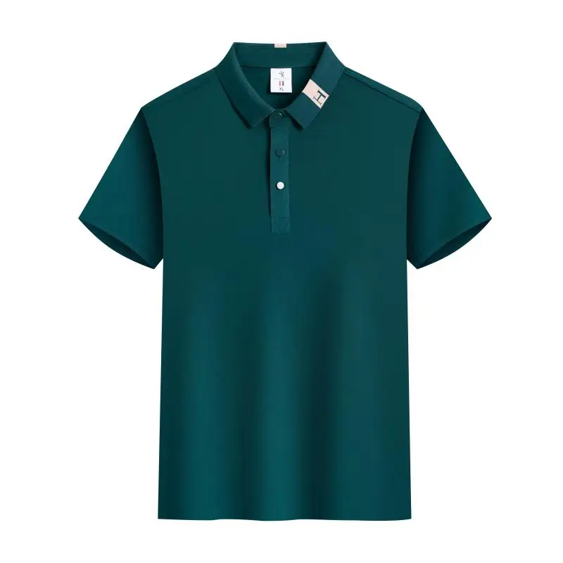 

Customized LOGO Polo Shirt Men Summer Men's Shorts Sleeve Polo Business Clothes Luxury Men Tee Shirt Print LOGO