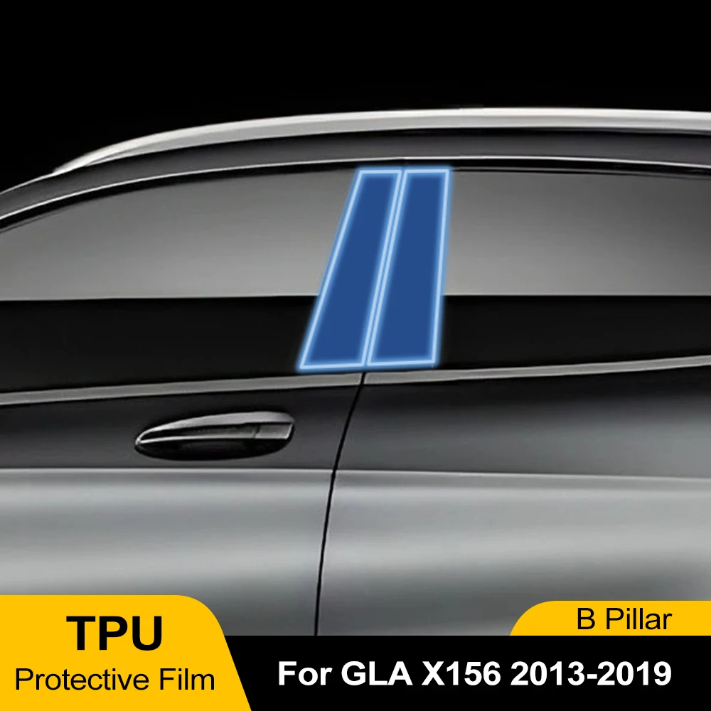 

Для Mercedes-Benz GLA X156 H247 2013-2025: Защитная пленка из ТПУ для B-стойки автомобиля, предварительно вырезанная, прозрачная, антицарапийная, PPF-пленка (защитная пленка-«броня»)