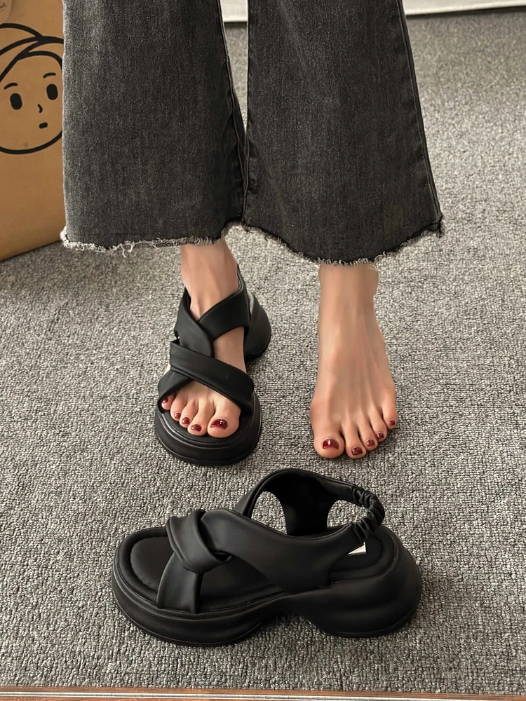 Damen Sommer 2026 Neue Plateau – Velcro Strap Sandal Bewertung und Preis