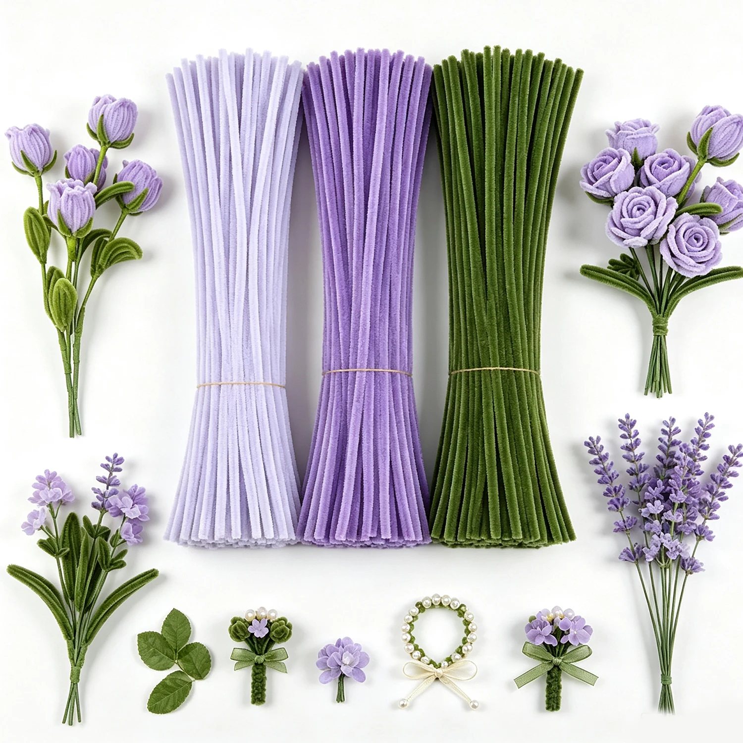 300pcs Pipe Cleaners Set With - Art Craft Video ulasan dan harga