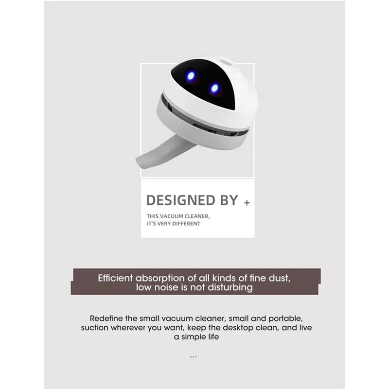 

A73E-USB Щетка для чистки зарядного ремня Беспроводной настольный пылесос Робот-очиститель клавиатуры