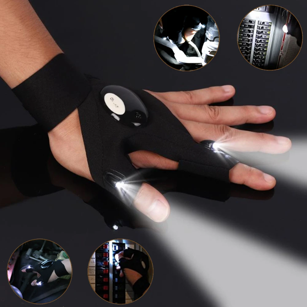 Led Half Finger Glo…