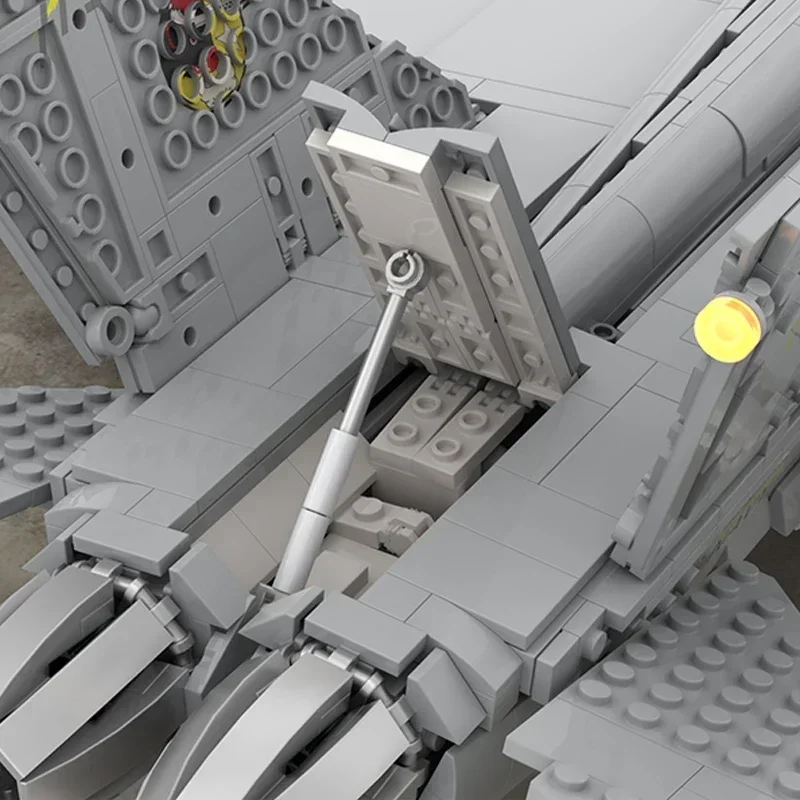 Klocki konstrukcyjne Moc z serii wojskowej FA-18C Hornet Model myśliwca Technologia Montaż Samolot Zabawki Prezenty