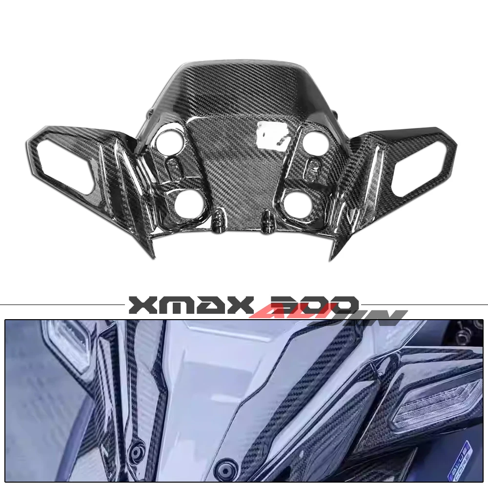 100% Carbon fiber For YAMAHA Xmax 300  2023+ 2024 Motorcycle Front Fairing Winglet Wing Frame Cover Turning Sign Light Protector