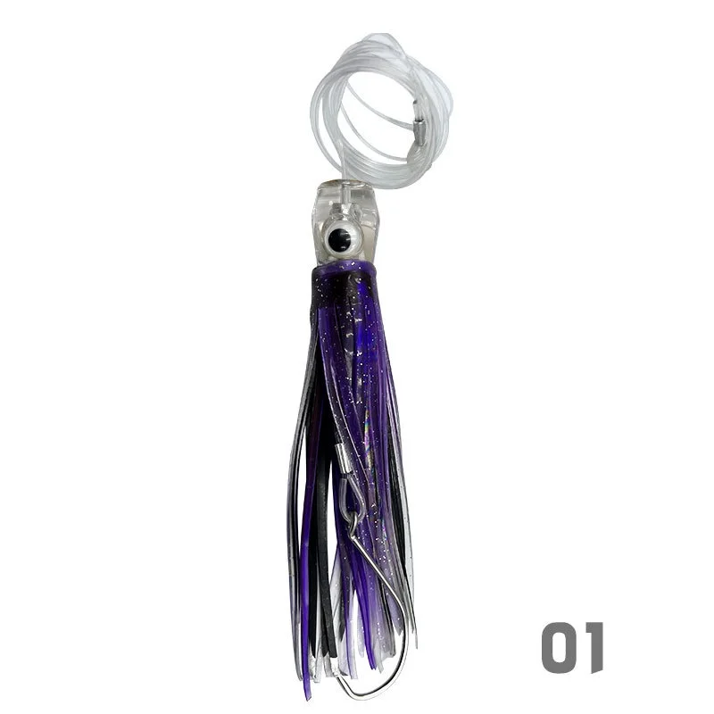 

Large Octopus Skirt Soft Bait Resin Head Squid Lures YCKJ-12 Trolling Fishing Fishing for Gear Target Species