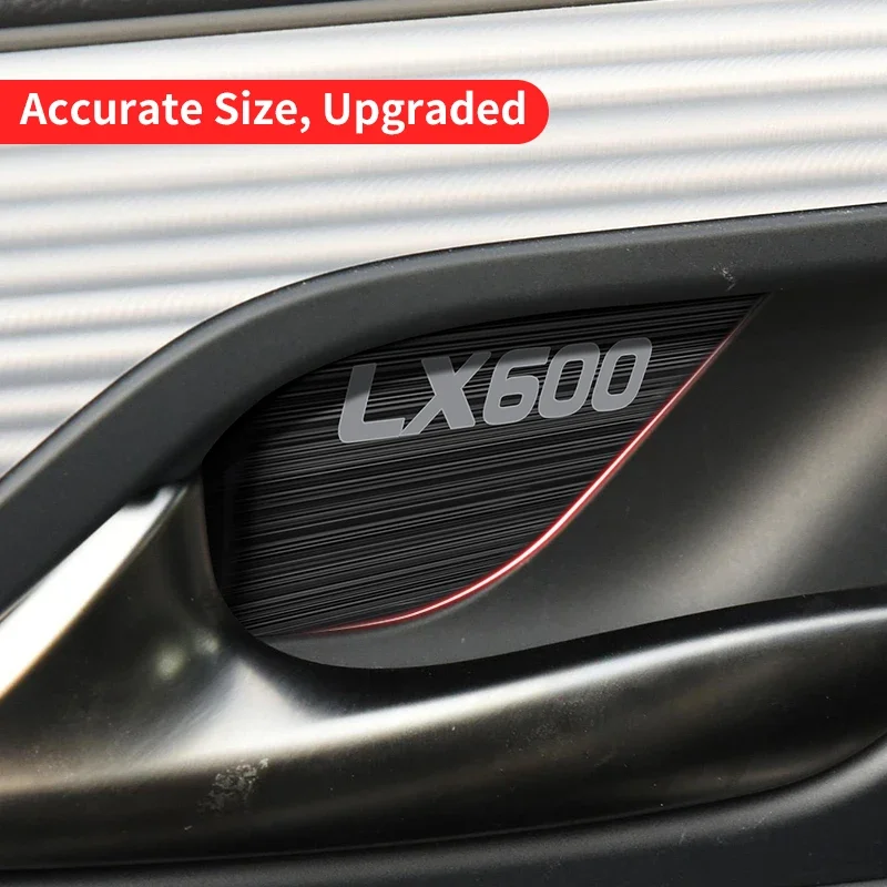 ل 2022 2023 2024 لكزس Lx600 LX500D الفولاذ المقاوم للصدأ مقبض باب السيارة الديكور لصق الباب الداخلي ترقية الملحقات ضبط