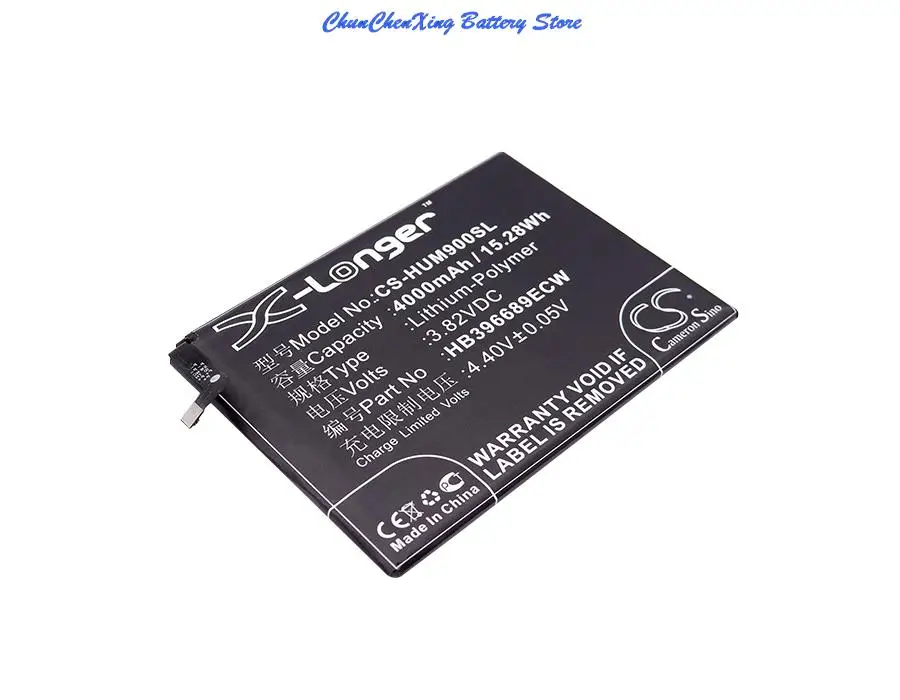 High Quality 4000mAh Battery HB396689ECW for Huawei Ascend Mate 9, Mate 9,Mate 9 Dual SIM,MHA-L09, MHA-L29,MHA-TL00