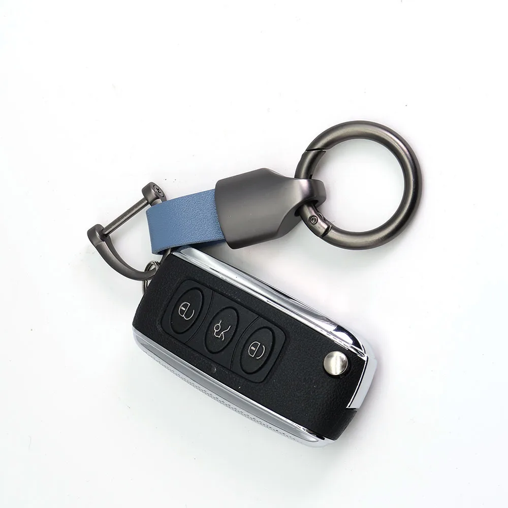 

Leather keychain car leather rope key ring gift Car Interior Decor Automobiles