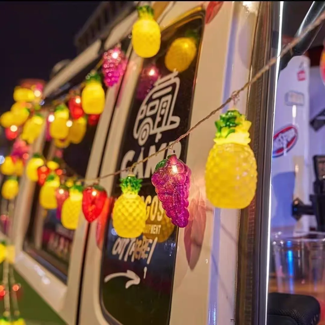 

Led Fruit String Lights Holiday Garden Strawberry Grape Banana Light Waterproof Patio Lamp New Year Wedding Courtyard Room Decor