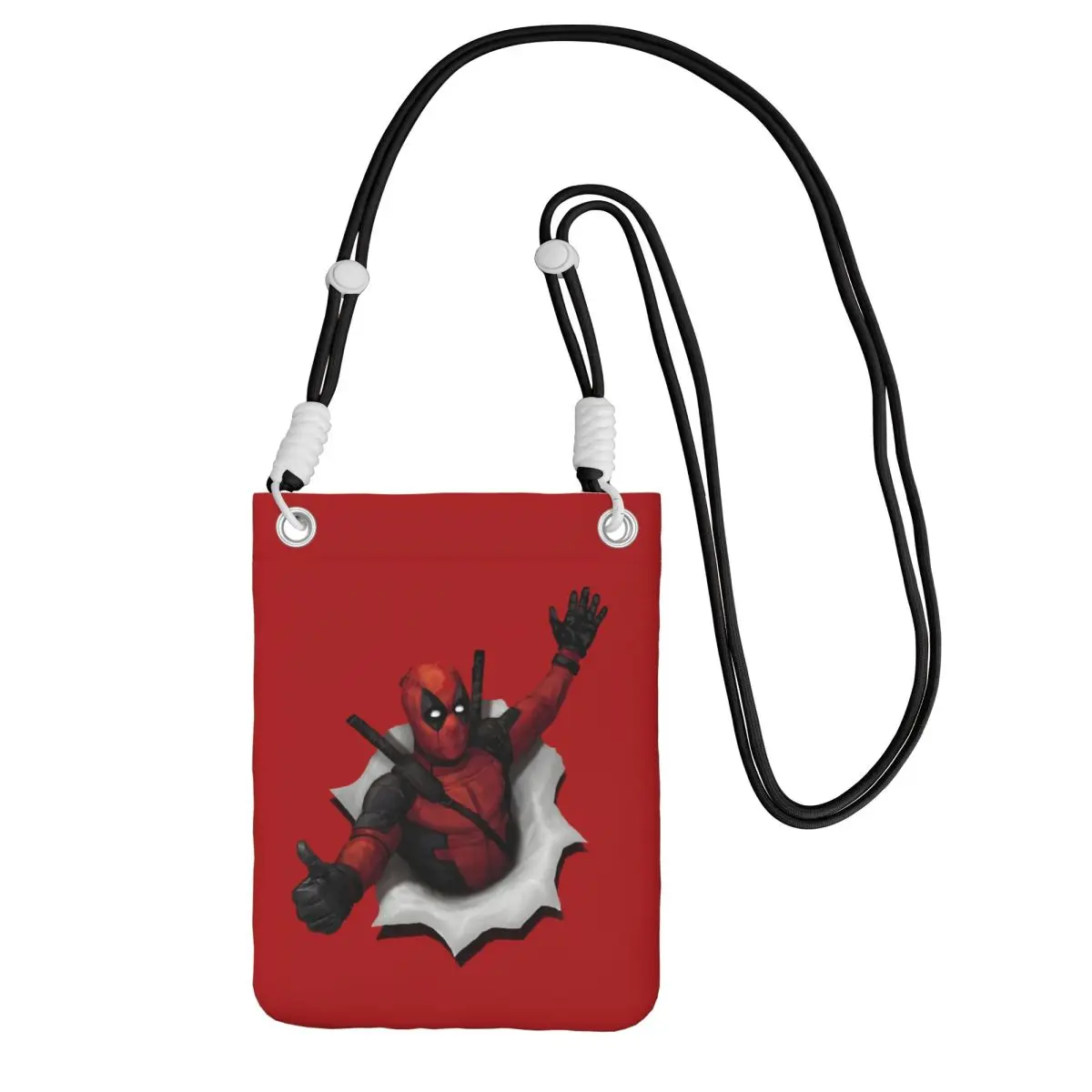

Custom Deadpool Smart Phone Wallet With Strap Crossbody Bag Men Women Running Mobile Phone Bag