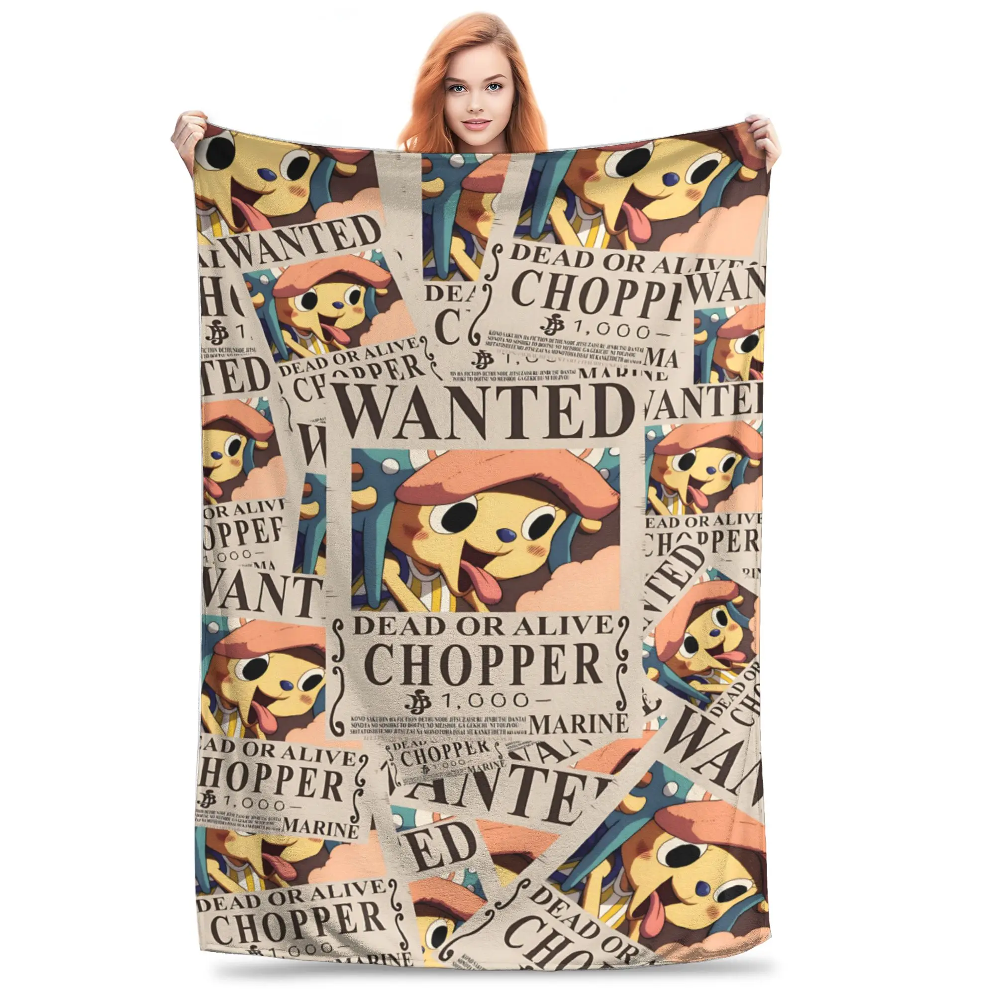 1PC home Cutecore Anime One Pieces Theme  Blanket Super Cosy Plush Home Living Room Sofa halloween