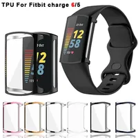 Screen Protector Case For Fitbit Charge 6 5 Ultra Slim Soft TPU Watch Protective Cover for Fit bit Charge5 Charge6 Accessories