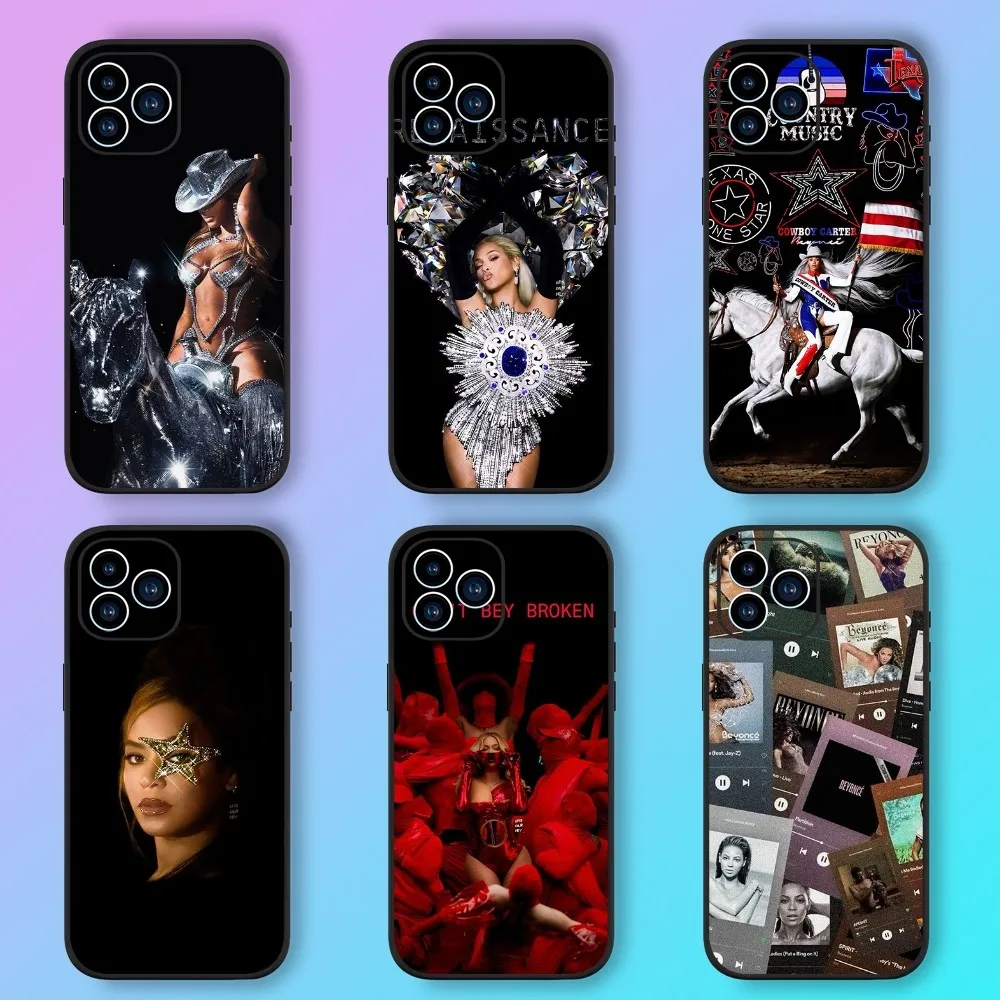 Singer Beyonce Phone Case For Samsung Galaxy A51 A71 A41 A21S A11 A03S A12 A32 A52 5G Black Case