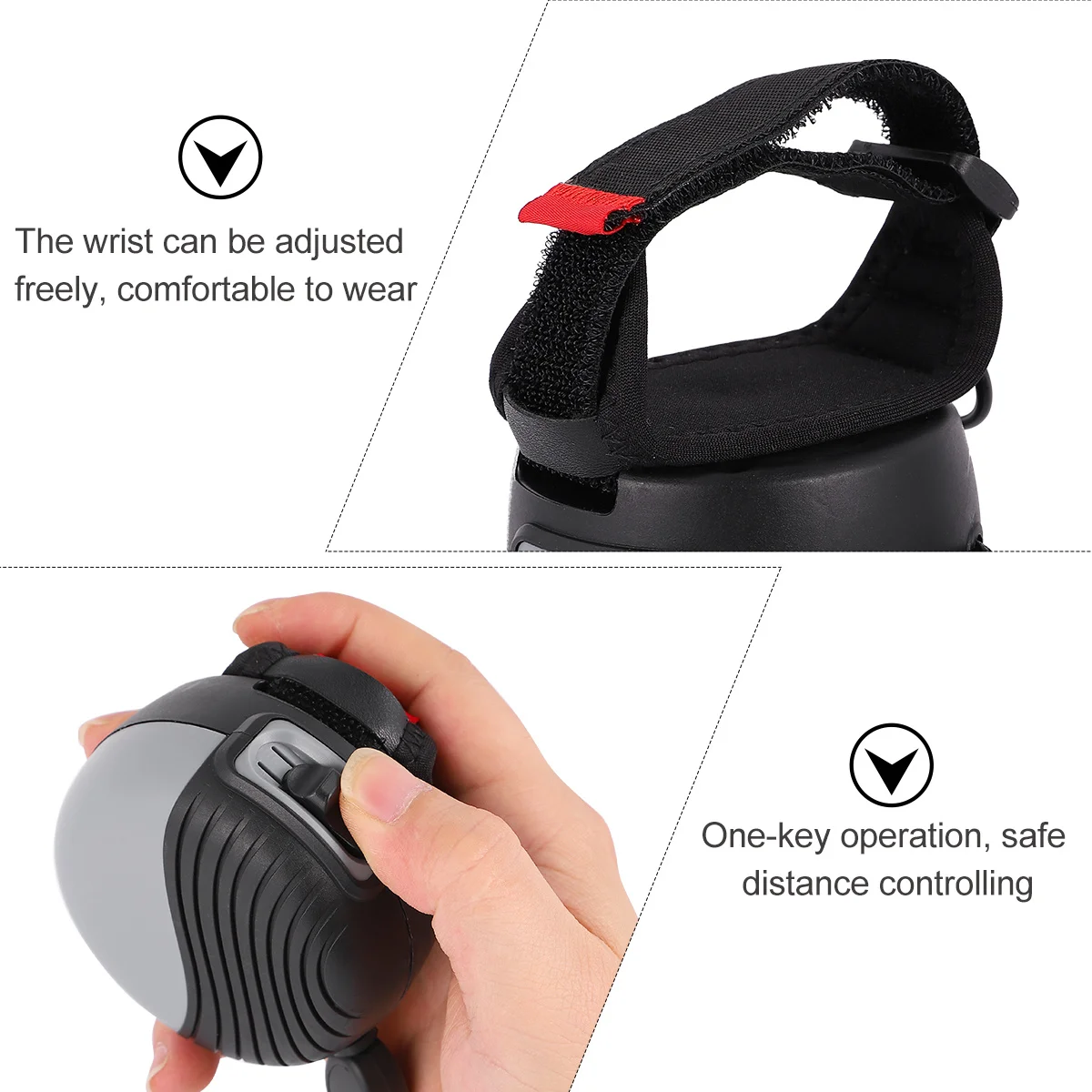 

1pc Automatic Retractable Dog Leash Grey Durable Nylon Pet Pulling Strap For Walking Running Jogging Camping Hiking Pet