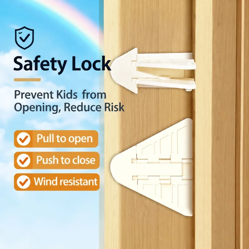 Child Safety Window Lock No Drill Sliding Door Window Restrictor Baby Security Lock, Punch-Free Adhesive Sliding Window Limit