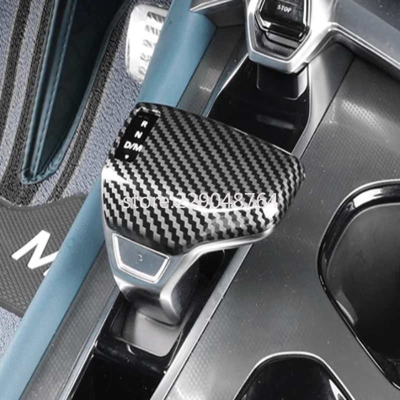 LHD ل MG 7 MG7 2023 2024 الداخلية ABS ألياف الكربون اللون والعتاد التحول لوحة نافذة التبديل غطاء الكسوة اكسسوارات السيارات #3