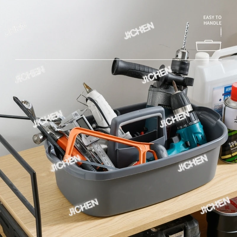 

Neu 2025 New Portable Storage Basket Cleaning Caddy Storage Organizer Tote with Handle for Laundry Bathroom Kitchen Spray Bottle