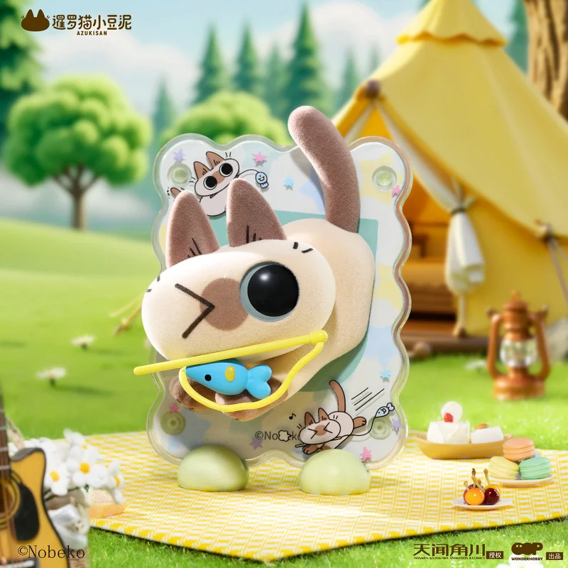 Оригинальная слепая коробка Azukisan A Moment Of Healing Series, полутрехмерные магниты на холодильник, кавайный кот, стиль, аниме-модель Fiugre