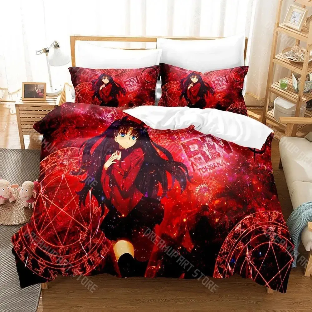 3D Print Fate Stay night Unlimited Blade Works Bedding Set for Boys Girls Duvet Cover Twin Queen King Full Single Double Sizes