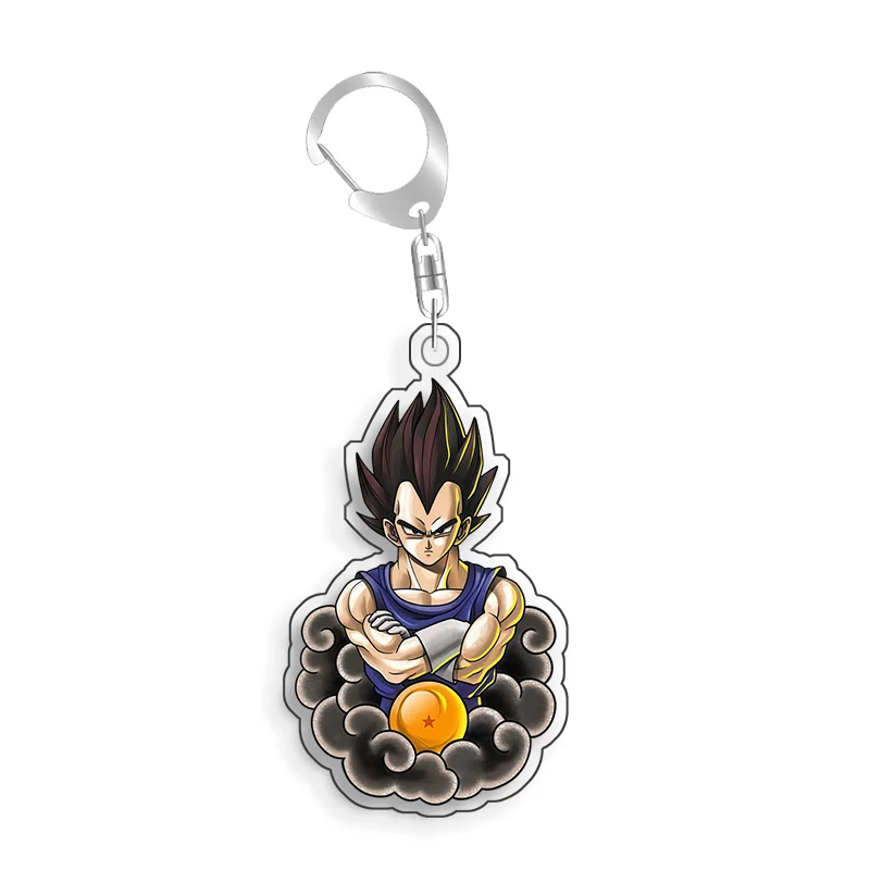 For Dragon Ball Shenron Majin Buu Gohan Gotenkas Frieza Vegeta Acrylic Selfmade Cartoon Anime Keychain Pendant Toy Gift 5cm view 6