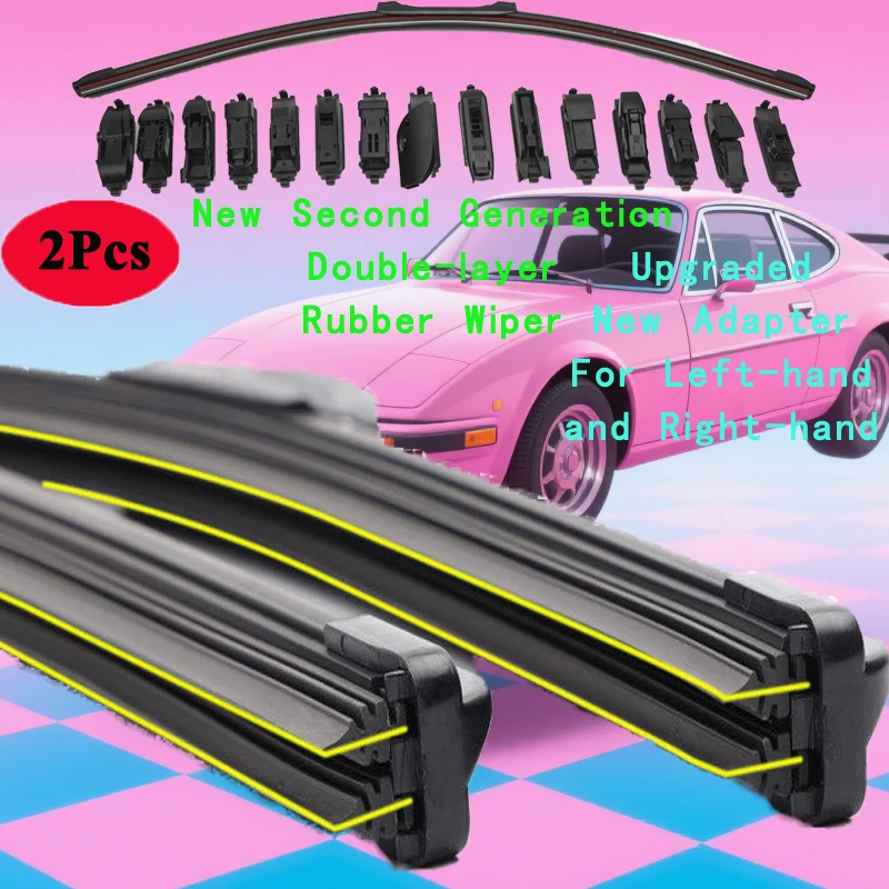 

For Maserati Ghibli 2014 2015 2016 2017 Front Window Windshield Windscreen Car Accessories Brushes Washer 2pcs Car Wiper Blades