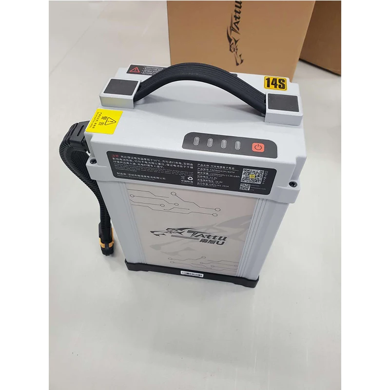 TATTU PRO 14S 25C 51.8V HV 53.2V Smart Battery Lipo LiHV Battery with AS150U Plug for Agricultural