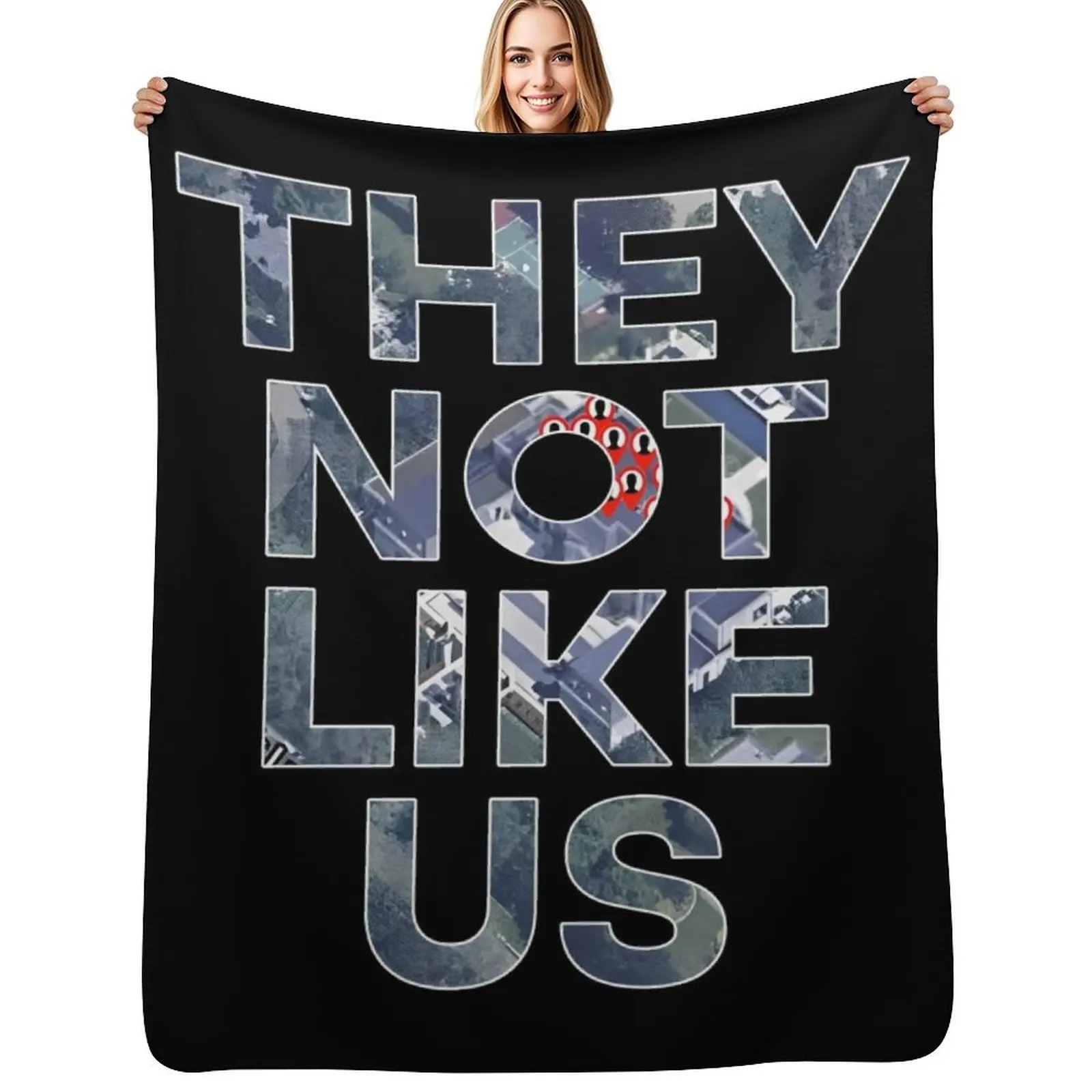 They not like us - Kendrick Lamar Throw Blanket Summer Bed linens Luxury Brand Camping For Baby Thermal Blankets