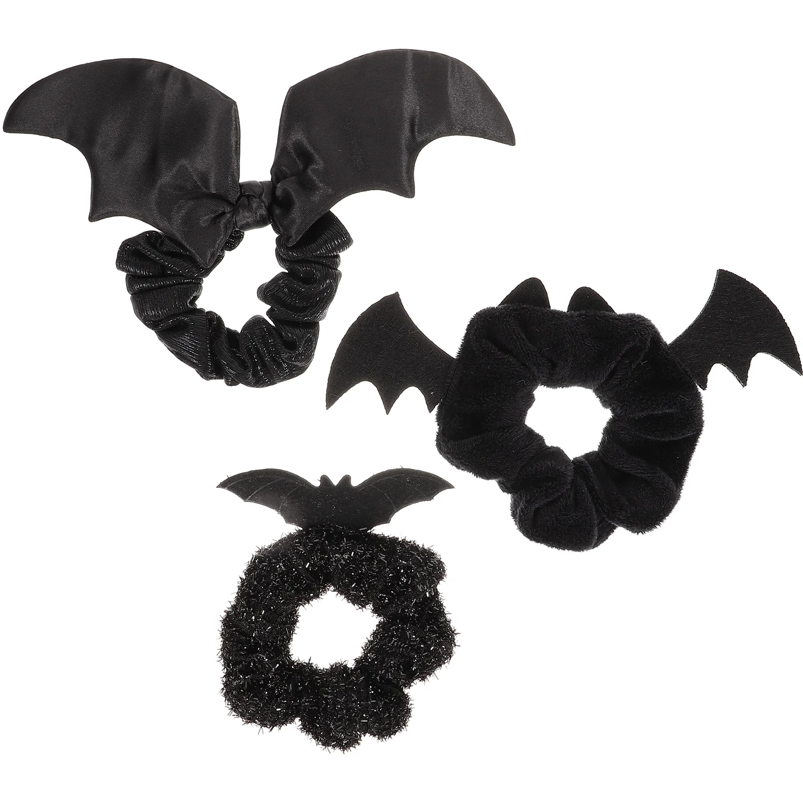 

3Pcs Halloween Hair Ties Creative Elastic Ponytail Holders Scrunchies for Women Girls Party Accessories Hair Ties