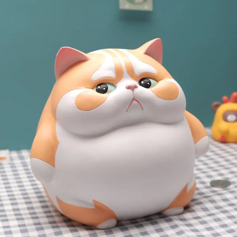 Kawaii Cat Money Boxes Family Storage Euro Coin Children Vintage Safe Luxury Piggy Bank Save Space Skarbonka Room Decorations