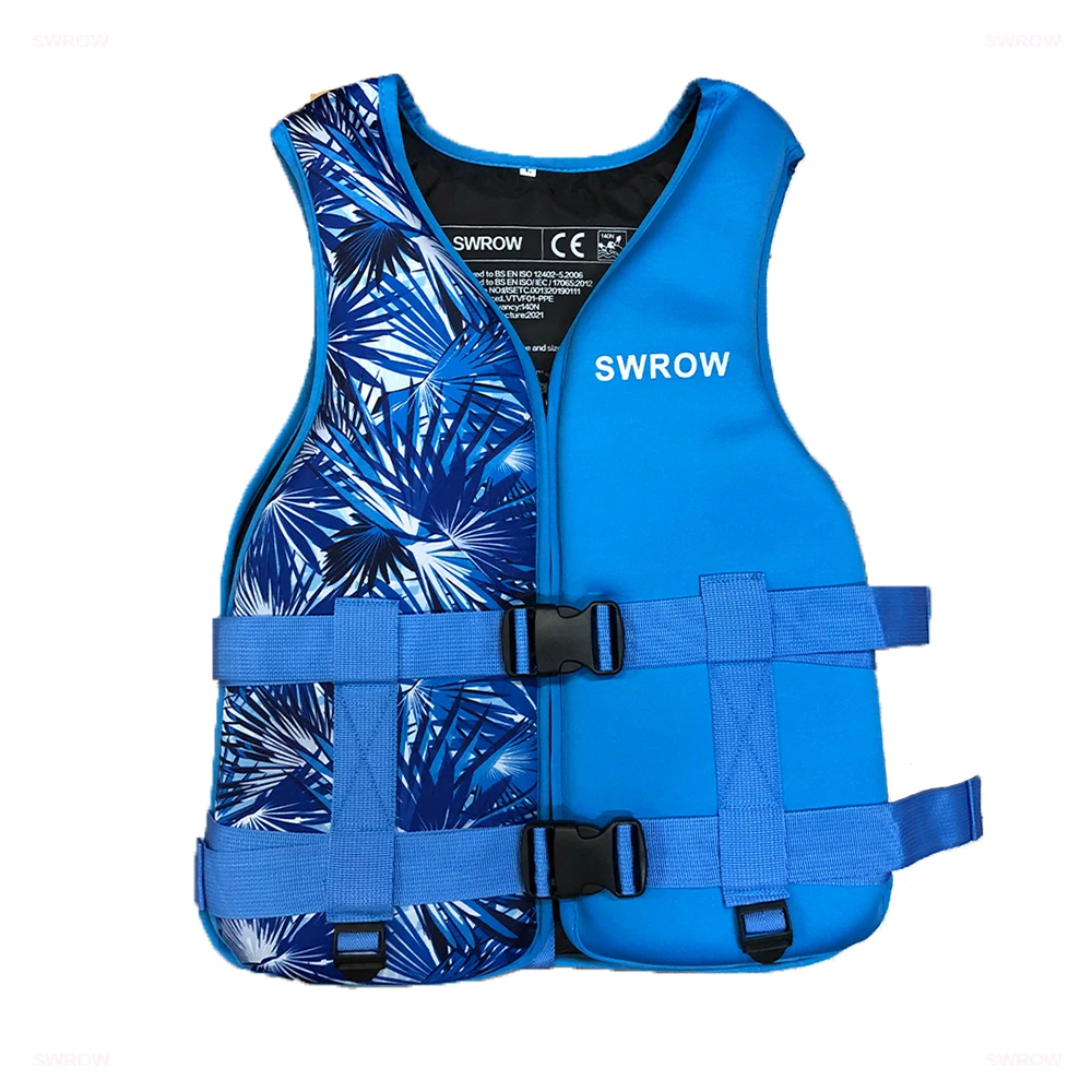 SWROW Outdoor Erwachsene Kinder Neopren Schwimmweste Wassersport Schwimmen Kajak Schnorcheln Bootfahren Surfen Rafting Sicherheits Schwimmweste 7